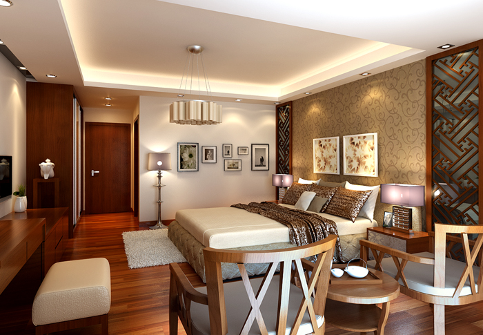 Simplism Stylish Bedroom 3DS Max Model Download Free 3DMAX Material Library